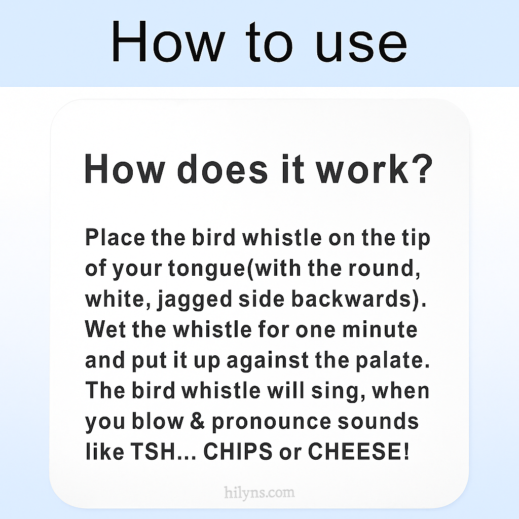 Hilyns™ Bird whistle