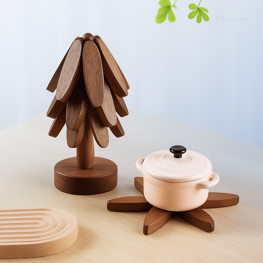 Hilyns™ Premium Walnut Wood Placemats